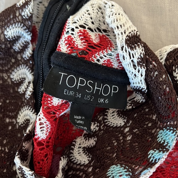 Topshop Retro top size 2 - Picture 2 of 2